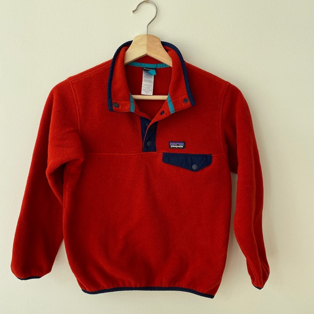 Patagonia Boys' Lightweight Synchilla® Snap-T® Fleece Pullover Size S